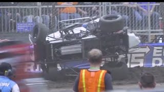 2024 Chili Bowl Kyle Larson Flip Thursday AMain [upl. by Gnad712]