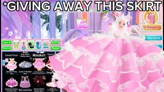 LARGE TRAIN BOW SKIRT GIVEAWAY ROYALE HIGH GIVEAWAYS 2024 OPEN [upl. by Ailido676]