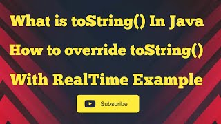 Learn why to override toString equals and hashCode methods of Object class in Java [upl. by Hernandez]