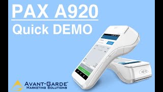 Pax A920 Smart Terminal  Quick Sale [upl. by Isac]