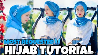 MOST REQUESTED HIJAB TUTORIAL😍🎀 [upl. by Ahsinelg]