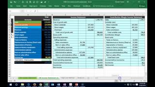 210020 Contribution margin income statement part 2 [upl. by Crisey]