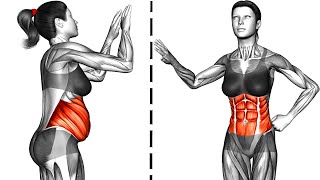 Standing Flabby Stomach Workout [upl. by Annecorinne]