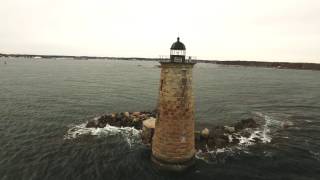 Whaleback Light Kittery Maine 4K [upl. by Anaibaf487]