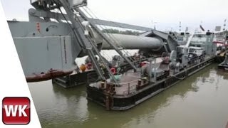 Ein Taucherglockenschiff auf dem Rhein [upl. by Anned110]