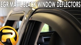 How To Install the EGR Matte Black Window Deflectors [upl. by Leber]