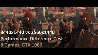 3440x1440 vs 2560x1440 Performance Difference Test i5 4690kGTX 1080 [upl. by Beckman]