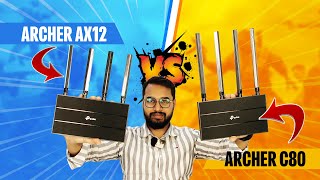 দেখতে এক হলেও কেন ভিন্ন TPLink Archer AX12 vs Archer C80 Router Comparision and Reivew [upl. by Gun499]