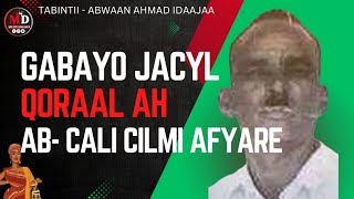 ABWAAN CALI CILMI AFYARE  GABAY JACAYL AH  QORAAL AH  IYO WIILKII REER MAGAALKA EE JACYLKU GALAY [upl. by Lunseth]