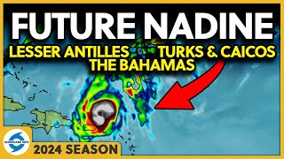 Invest 94L future storm Nadine Could approach Lesser Antilles Bahamas and Turks amp Caicos [upl. by Khajeh297]