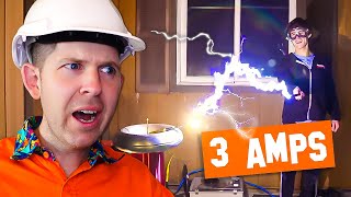 Electrician Reacts to Styropyros🔌AMPS vs VOLTS⚡ [upl. by Eimilb749]