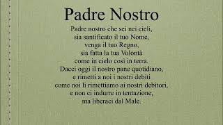 Padre NostroThe Lord’s Prayer ItalianPadre Nuestro Italiano [upl. by Tterej860]