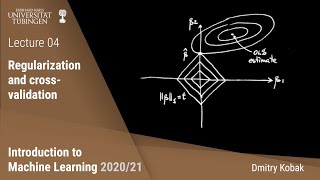 Introduction to Machine Learning  04  Regularization and crossvalidation [upl. by Eimak]