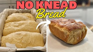 Bread Recipe No Knead  Easy way to make bread at home you wont need to buy more bread [upl. by Yauqaj550]