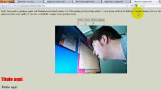 Como crear una pagina web completa en HTML  2 [upl. by Aerona854]