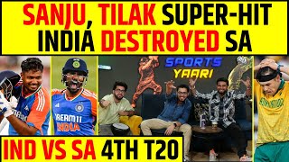 🔴INDIA vs SA SANJU SAMSON TILAK VERMA DESTROYED SOUTH AFRICA IN THEIR OWN BACKYARD [upl. by Auria]