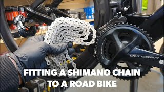 How to fit a Shimano 11 Speed Chain [upl. by Homerus]