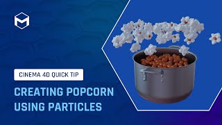 C4DQuickTip 141 Creating Popcorn Using Particles in Cinema 4D [upl. by Durkee]