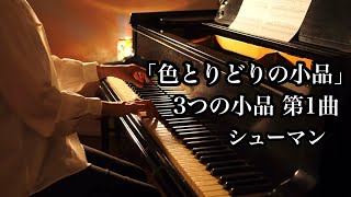 Bunte Blatter  Drei Stucklein 1  Schumann 【色とりどりの小品  3つの小品第１曲】シューマン Piano solo [upl. by Marasco191]