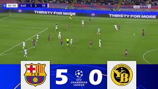 FC Barcelone contre Young Boys 50  Champions League 2425  Résumé de Match [upl. by Ytsirc]