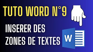 Tutos Word les zones de texte [upl. by Tate]