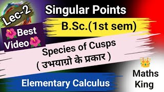 Species of Cuspsउभयाग्रो के प्रकारMathsBSc 1st semElementary Calculus [upl. by Notlem]