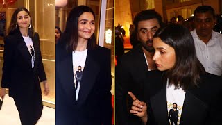 Alia Bhatt and Ranbir Kapoor Visuals After Animal Movie Special Screening In Mumbai [upl. by Michail]