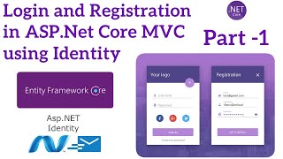 ASPNET Core MVC Login and Registration using Identity  Aspnet core tutorial [upl. by Raynard]