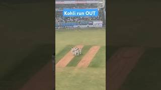 Fans reaction on Virat Kohli run out wicket out dismissal Today match [upl. by Ainollopa629]