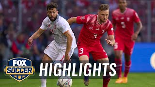 Switzerland vs Spain Highlights  UEFA Nations League  FOX SOCCER [upl. by Mad]