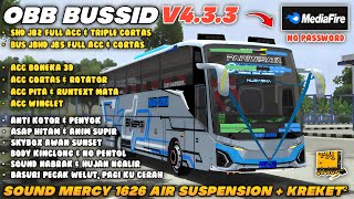 SUPPORT ALL APK  OBB BUSSID TERBARU V433 SOUND MERCY 1626 AIR SUSPENSION KREKET²  BUSSID V433 [upl. by Notyap]