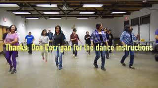 CONGA LINE DANCE amp WALK  THRU  St Henrys Line Dancers of Bayonne NJ [upl. by Yalhsa17]