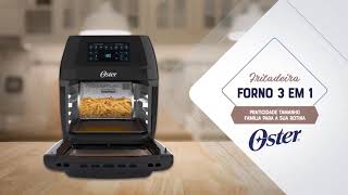 Fritadeira Elétrica Air Fryer Oven Oster 3 em 1 12L OFRT780 1800W [upl. by Sandell]