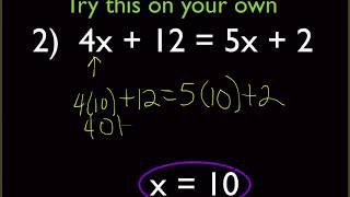 Solving Equations with Variables on Both Sides [upl. by Ingamar352]