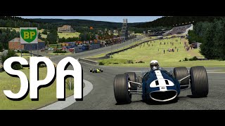 Where Eagles Dare  1967 Belgian Grand Prix  Assetto Corsa [upl. by Alywt]