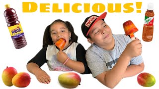 Alex amp Alli Make Mangonadas  Easy POPSICLE Recipe For Kids  AampA Kid’s Adventures [upl. by Trin]