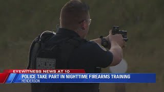 Police undergo nighttime firearms training [upl. by Demaggio]