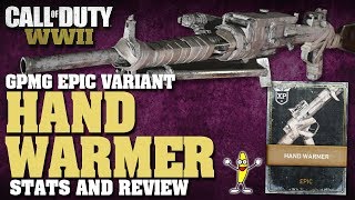 New LMG In CoD WW2 GPMG Stats And Review Epic GPMG Hand Warmer Variant Review [upl. by April]