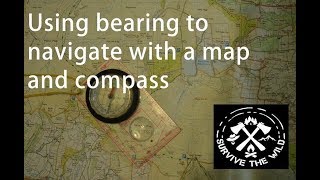 Using bearings to navigate with a map amp compass [upl. by Zoldi]