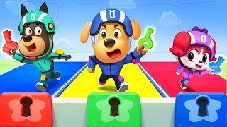 The Escape Room Challenge  Funny Cartoons for Kids  Police Cartoon  Sheriff Labrador [upl. by Acnalb]