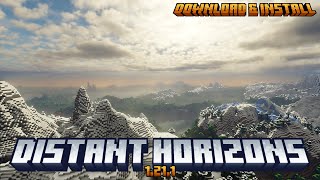 How To Install Distant Horizons Mod MINECRAFT 1211 [upl. by Eimas]