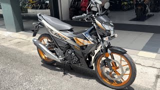 Suzuki Raider R150 2024  Metallic Matte Fibroin Grey Walkaround [upl. by Nohsyar]