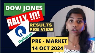 quotReliance Q2 Result Preview amp Dow Jones All Time Highquot PreMarket Report 14 Oct 2024 Range Analysis [upl. by Norling]