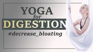 15 minute Yoga for Bloating  Gentle Yoga Flow for Digestion [upl. by Nosnek]