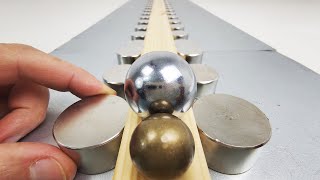 Homemade Railgun  Magnetic Games [upl. by Yahc137]