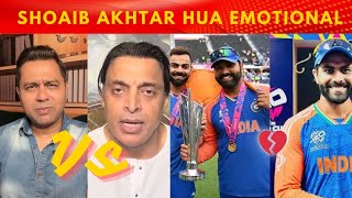 Shoiab akhtar emotional reaction on rohit virat retirement 💔 ShoaibAkhtar100mph CricketAakash [upl. by Nylesaj]