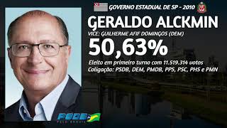 JINGLE GERALDO ALCKMIN GOVERNADOR 2010  GOVERNO DO ESTADO DE SÃO PAULO [upl. by Bengt]