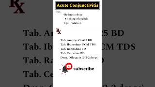 Acute Conjunctivitis treatment eyecare [upl. by Bonni]