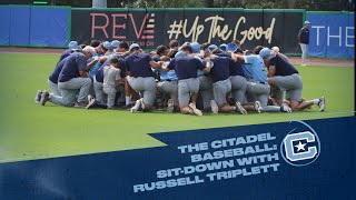 The Citadel Baseball Sitdown with Russell Triplett [upl. by Neros]