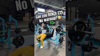 No warmup BENCH challenge shorts fitness weightlifting [upl. by Aisatnaf]